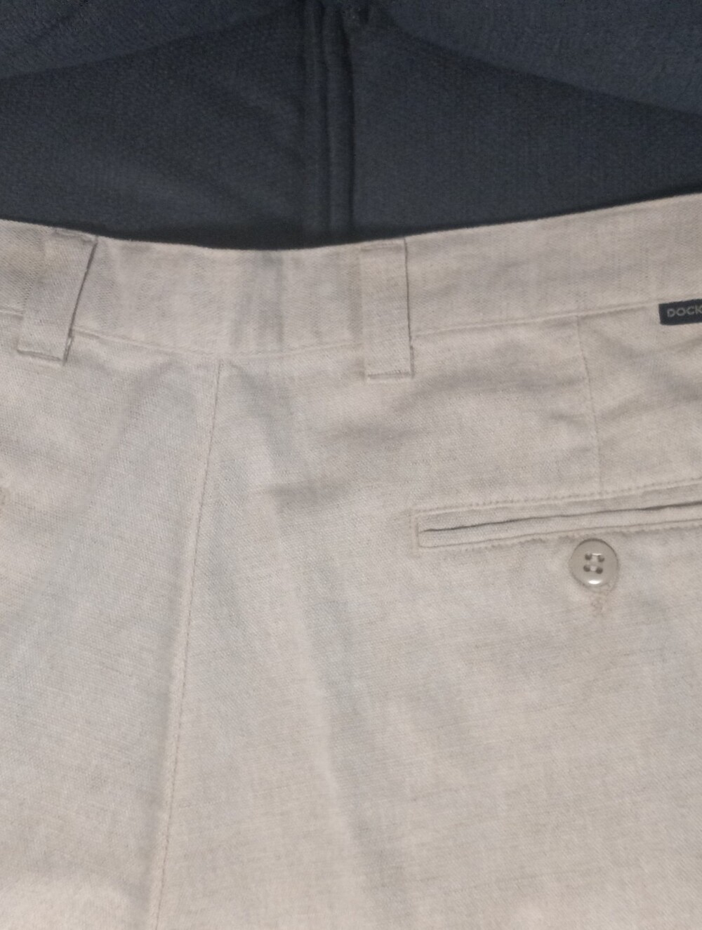 Dockers Beige Linen-Texture Button Shirt